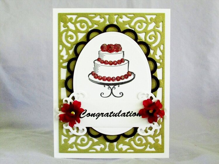 Wedding card, congratulations