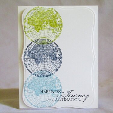 Happiness is a journey greeting card