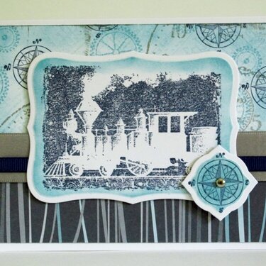 choo choo masculine card