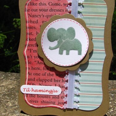 Elephant card.