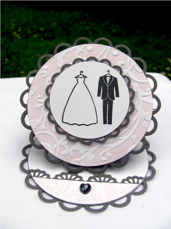 Pink and gray wedding