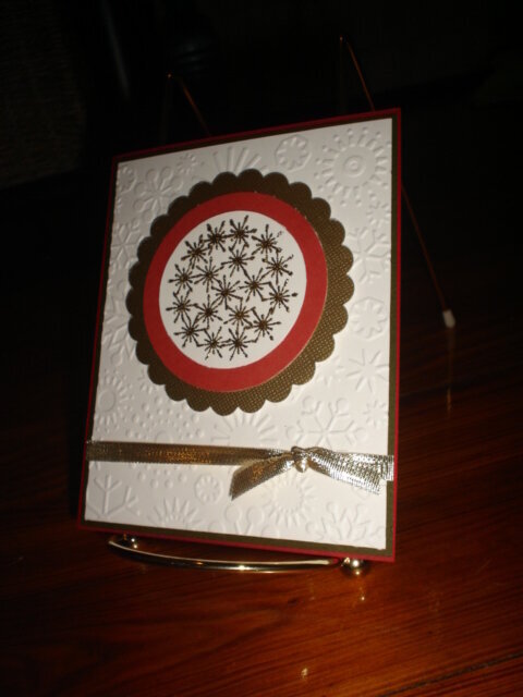 Christmas cards red/gold