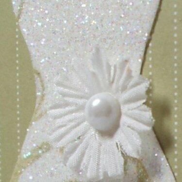 Bridal Gown Card close up