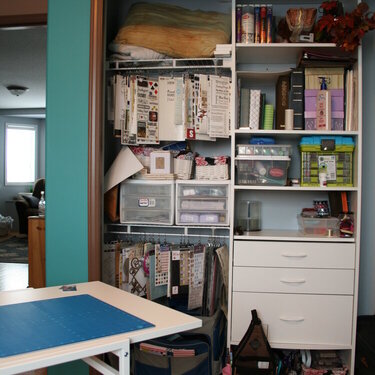 Closet and work table