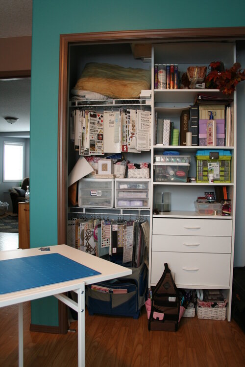 Closet and work table