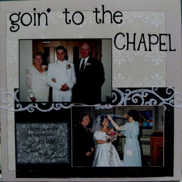 Wedding album - goin&#039; to the chapel