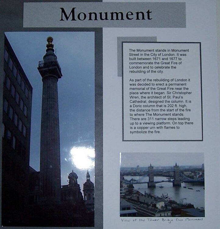 London - The Monument
