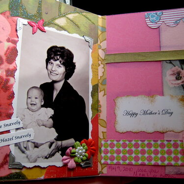 Mother&#039;s day card, inside