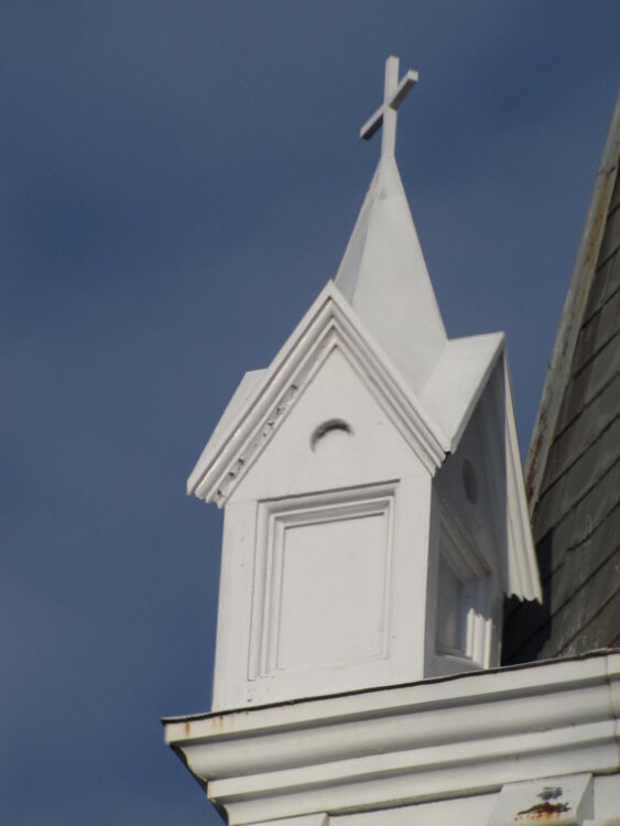 Old Church Steeple Close Up