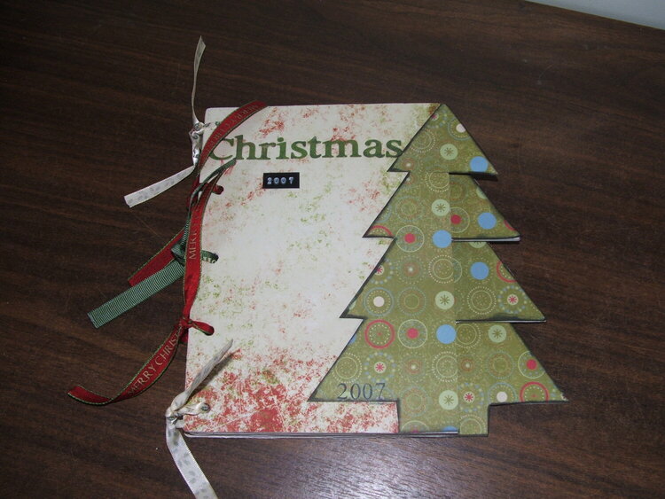 Christmas tabbed journal