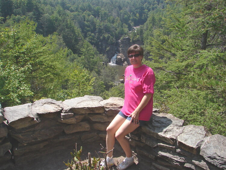 Chimney Rock overlook at Linville Falls