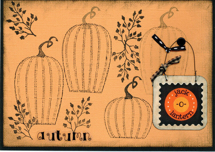 Autumn Card with Sign