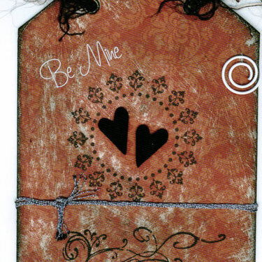 Be Mine Vintage Valentine&#039;s Tag