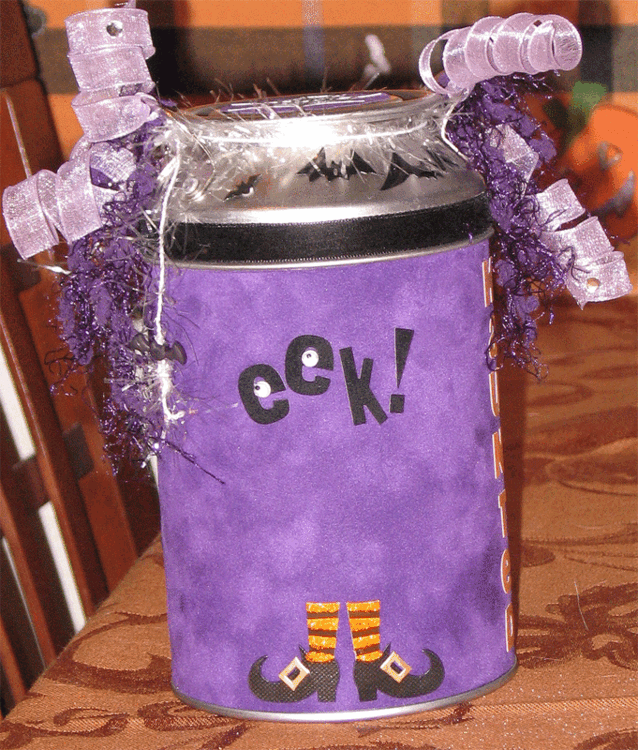 Halloween Purple Milk Container