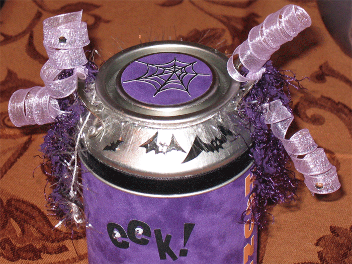 Halloween Purple Milk Container