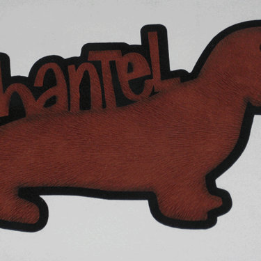 Chantel Name Title Melded in &quot;Fox&quot; Animal SuedePaper