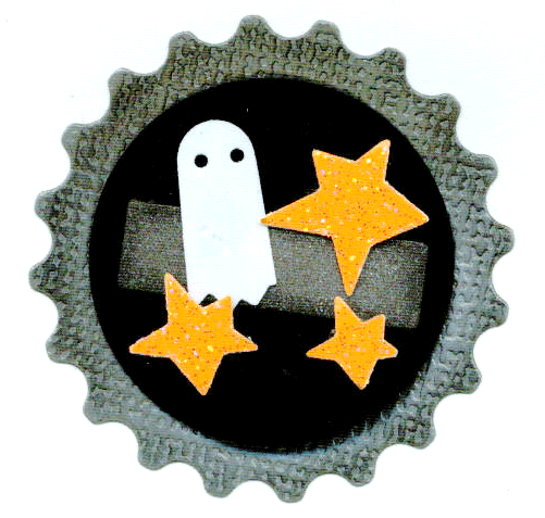 Ghost &amp; Stars Halloween Bottlecap