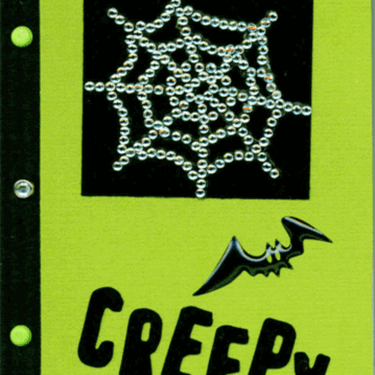 Green Mini Composition Book (Front)