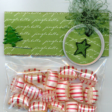 Green Holiday Mint Gift Bag