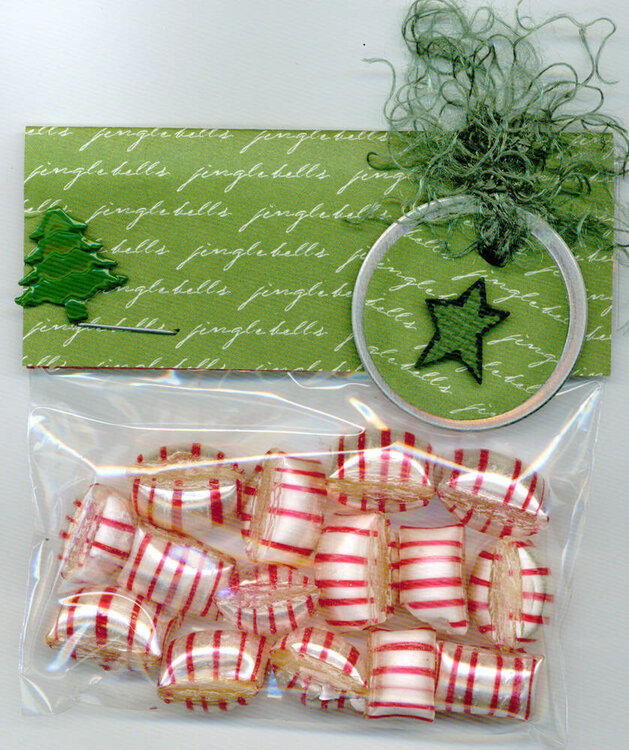 Green Holiday Mint Gift Bag