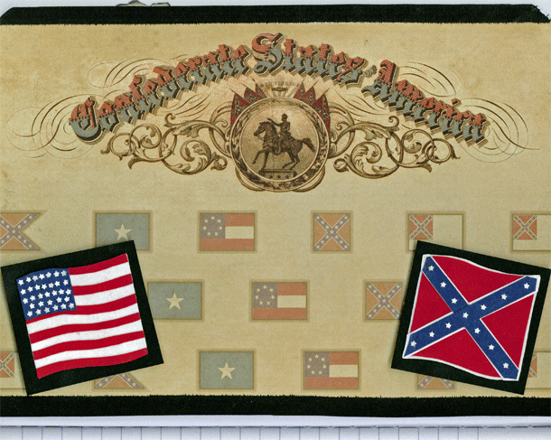 Civil War themed Altered Composition Book