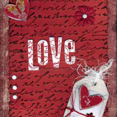 Love Embossed Card