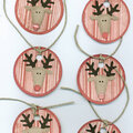 Peppermint Reindeer Tags