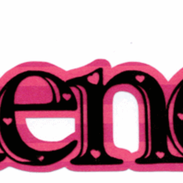 Renee Name Title with Black SuedePaper