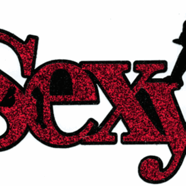 &quot;Sexy&quot; Title in Making Memories Sparkle Adhesive Backed Glossy Paper