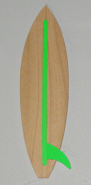 Pine Woodgrain Print 11 pt Surf Board
