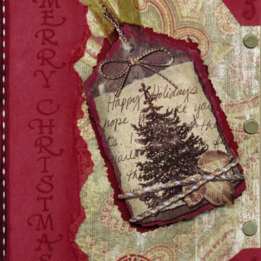 Vintage-ish Wild Asparagus Christmas Card