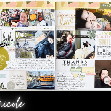 March Memory Planner Page