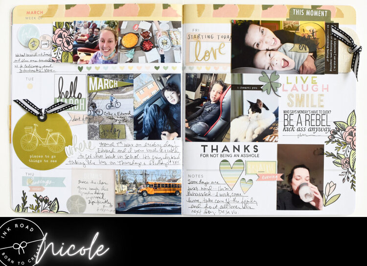 March Memory Planner Page
