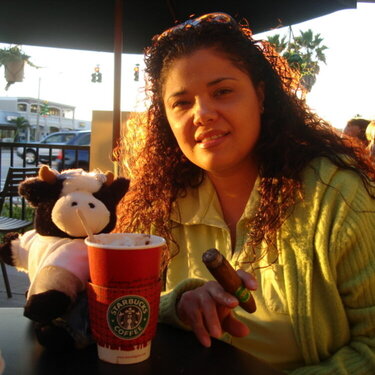 2006 Nov 19 - Con titi Ive en Starbucks