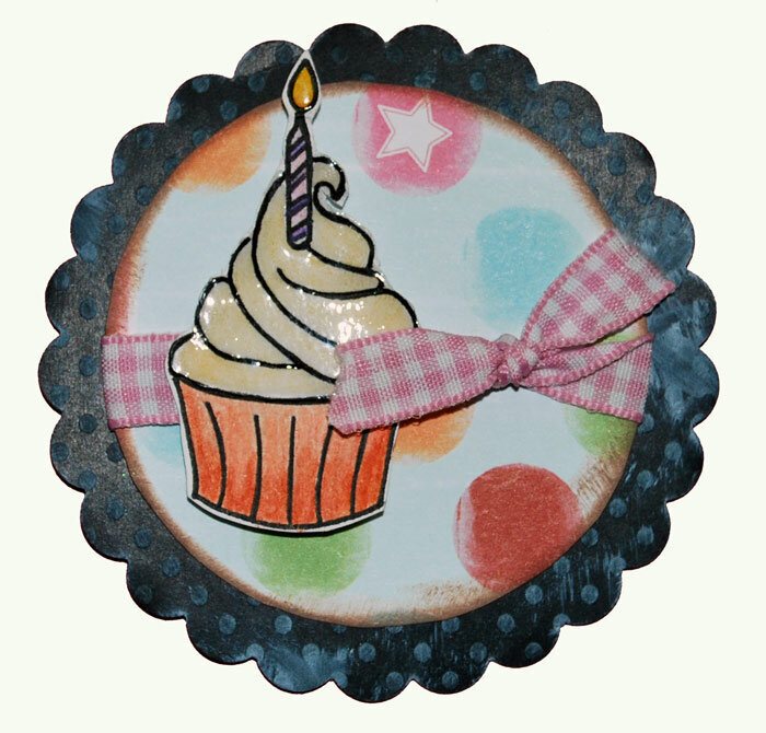 Cupcake mini card
