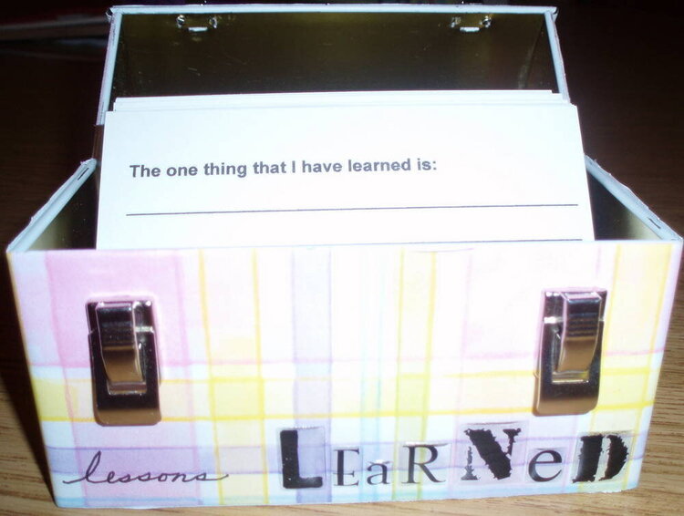 Lesson&#039;s Learned Lunchbox Inside