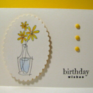 Simple Birthday - Yellow