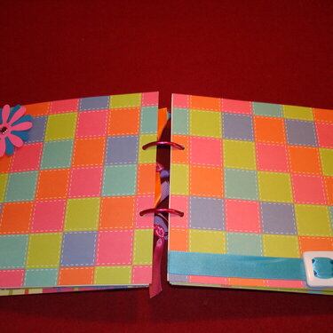 Colorful Mini Scrapbook - inside view 3