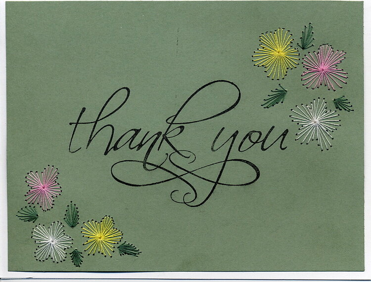 Thank you card for soldiers