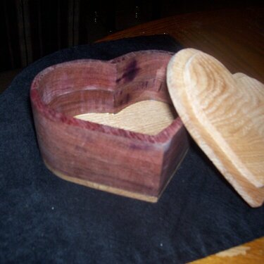 heart shaped box opened