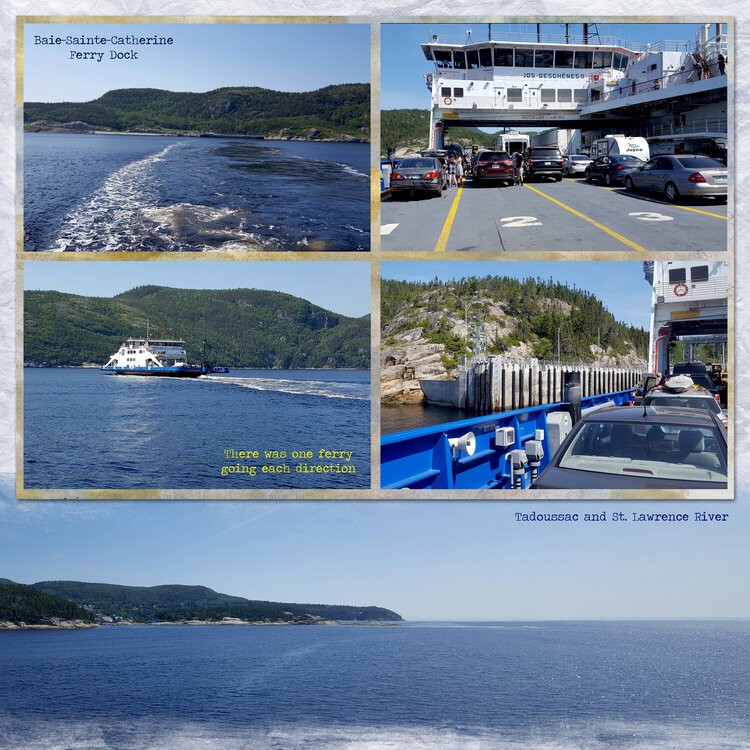 Catching the Ferry to Tadoussac