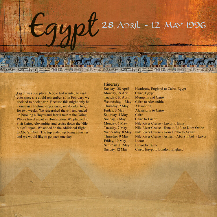 Trip to Egypt - Cover page