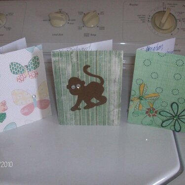 3 cute cards, for 3 cute kids