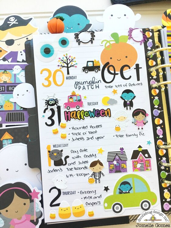 BooVille Planner Layout