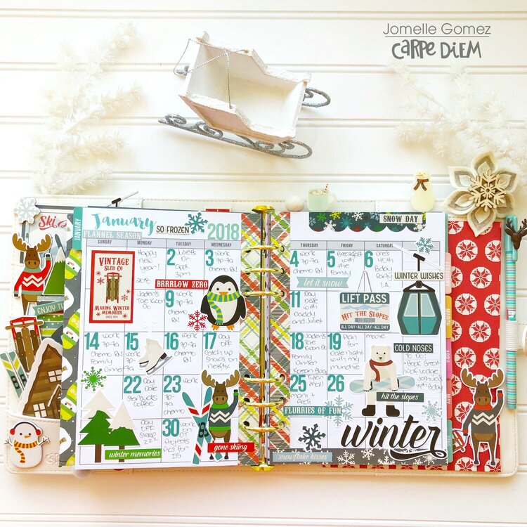 Sub Zero Winter Planner Set Up