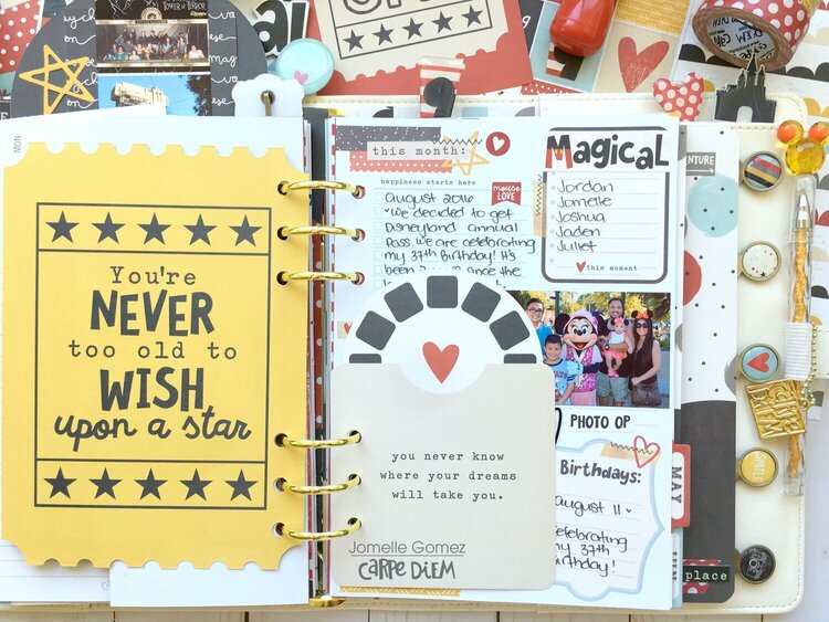 Magical Memories in my Planner