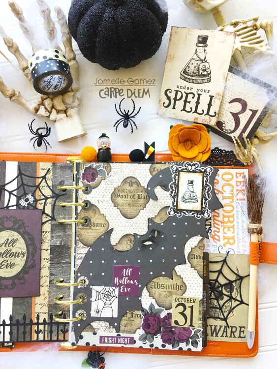 Spooky Halloween Planner Set Up