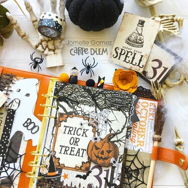 Spooky Halloween Planner Set Up