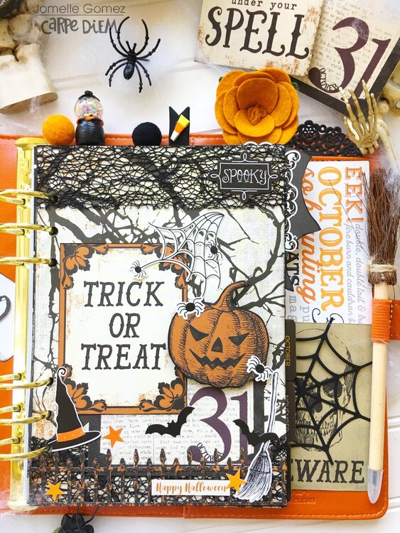 Spooky Halloween Planner Set Up