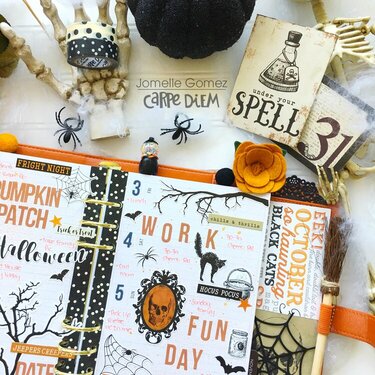 Spooky Halloween Planner Set Up